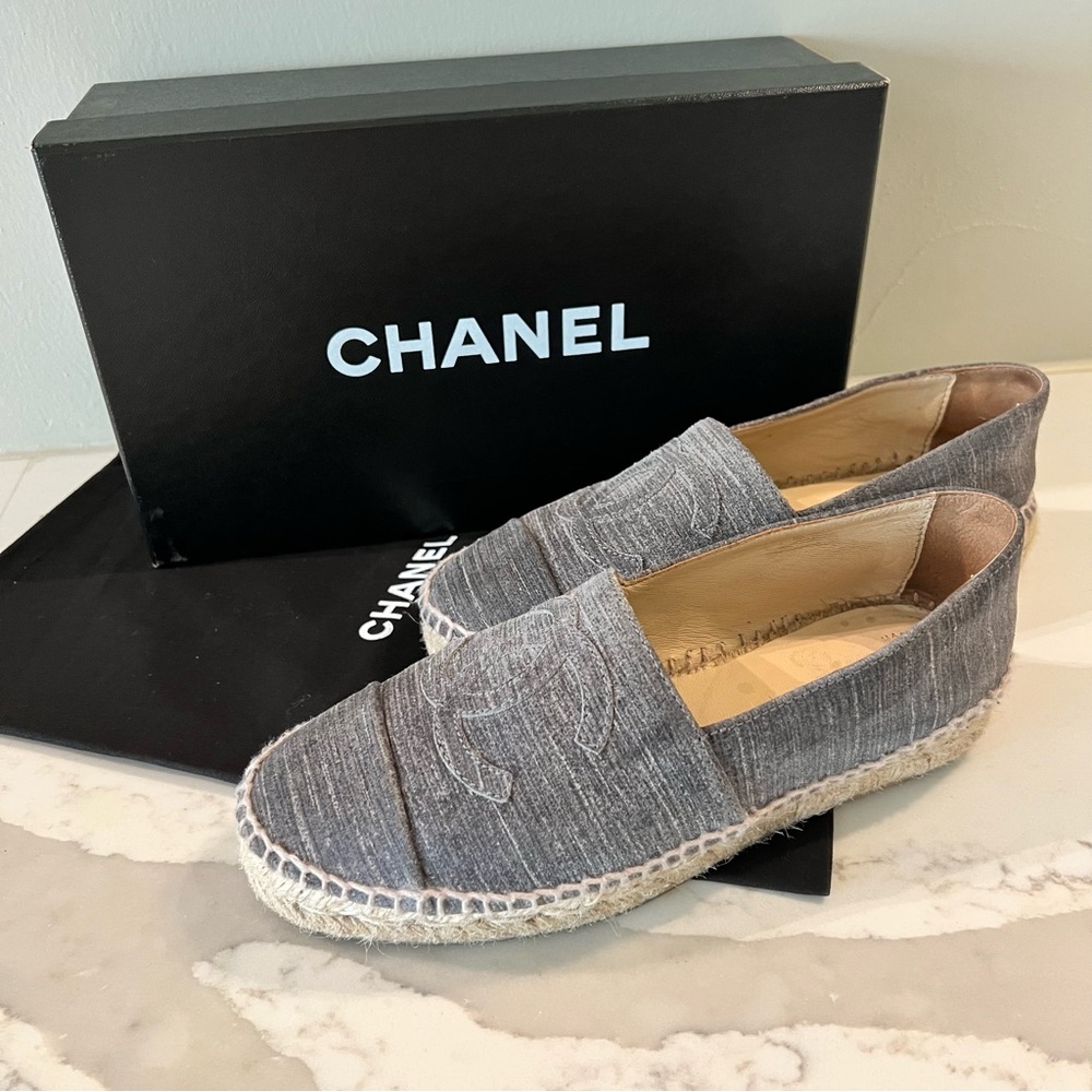 CHANEL Espadrilles Dark Grey | 35